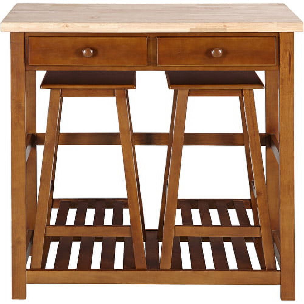 Kitchen Island Spacesaver Set With Stool