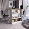 thumbnail image 1 of Kitchen Island Table with Storage Shelves / Modern Dining and Decor Option, 1 of 5