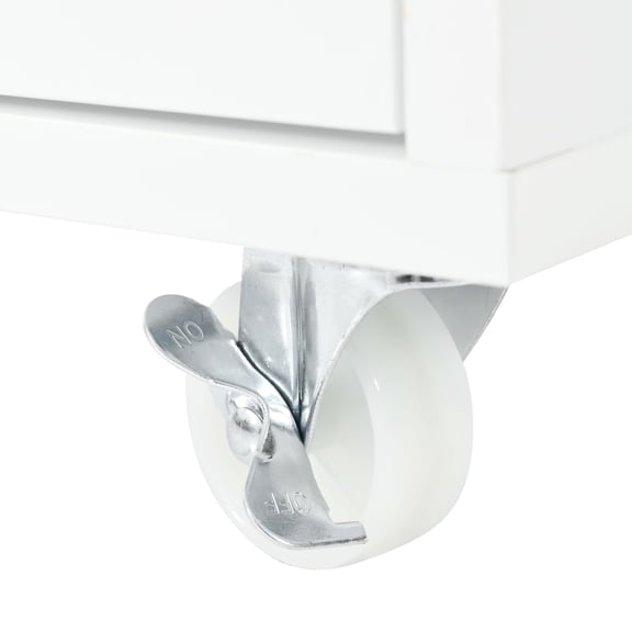 Kitchen Island With Extended Table, Ports, White, Classic Yet Modern Style Open Shelves - Led Lighting, Power Socket, Fluted Glass Doors, White