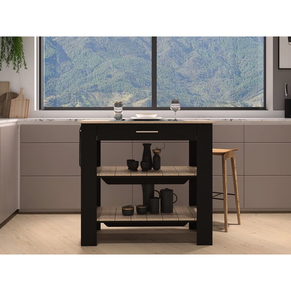 Kitchen Island with 20" x 40" Tabletop and One Drawer | Perfect for Meal Preparation and Breakfast Eating | Offers Good Storage Options
