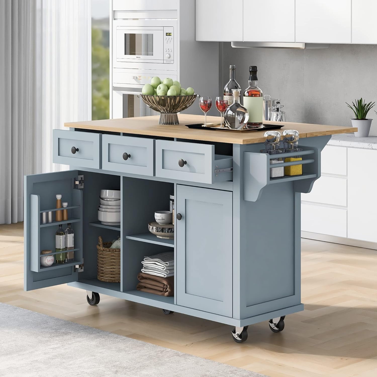 Kitchen Island With Drop Leaf Kitchen Island Table On Wheels With Kitchen Island With Drop Leaf Kitchen Island Table On Wheels With Storage Rolling Kitchen Island Cart With Spice Rack Towel Rack 8b1f151b 3b84 4e65 B6e2 D73e5ba16777.ec03ef663d28f2c7362b6c34d335d246