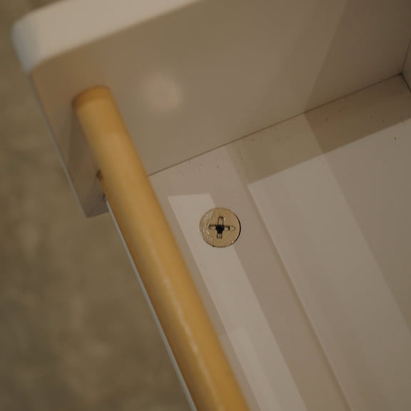 Kitchen Island with Lockable Wheels / Secure and Easy to Move