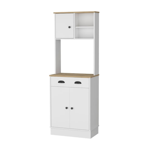 Kitchen Island with Shelves, 36.2" Counter Height Table, Harlan Kitchen Cart with 3-Side Shelf, Home Kitchen Island for Dining & Storage
