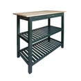thumbnail image 1 of Kitchen Island with Solid American Hardwood Top, Hunter Green, 1 of 12