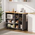 Kitchen Island with Storage (Classic Black 47INCH)\u2026