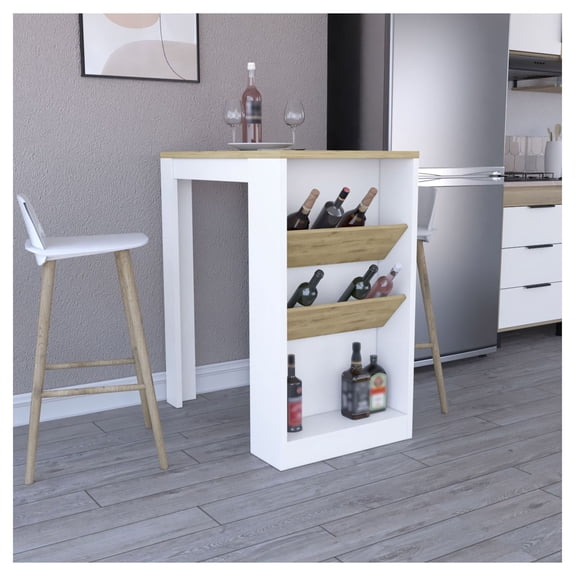 Kitchen Island with Storage, White Counter Island Cart - Gunees 91" Wide Rolling Island with Pine Top, Lockable Wheels, Towel Rack