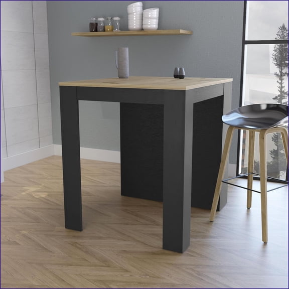 Kitchen Islands - Alameda Modern with 3 Open Shelves & 36.2x36.2 Countertop | Multicolor | Stationary