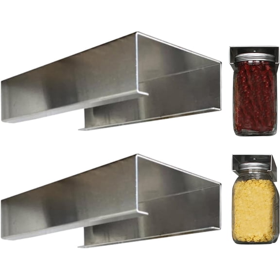 Kitchen Jar Hanger Holder, Space-Saving Organizer & Carrier for Jars, Unique Multi-Purpose Kitchen Accessory for Storage, Suitable for Home, Canteens & Restaurants(RL 3.9inch 2 PCS)