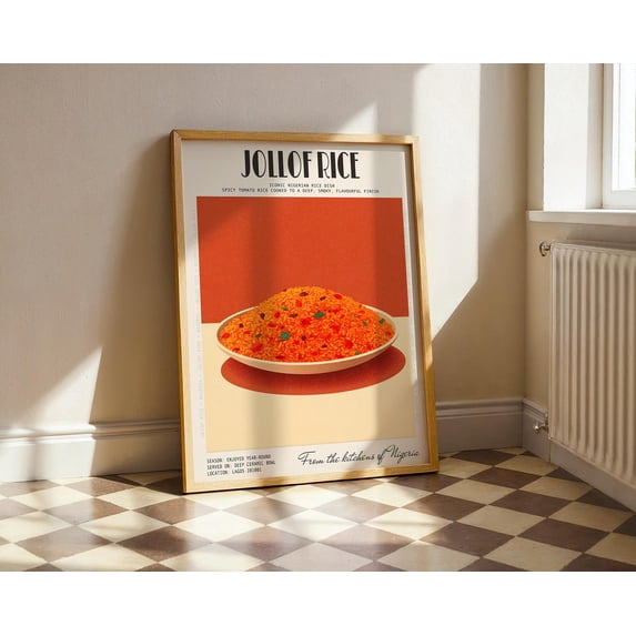 Kitchen Jollof Rice Nigerian West African Food Poster , Poster Print ...