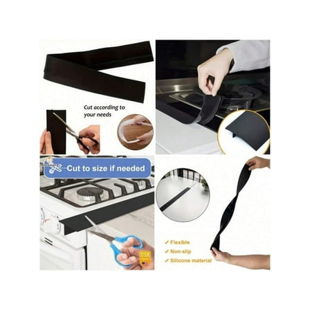 Heat-Resistant Silicone Stove Gap Cover, Easy to Clean and Install