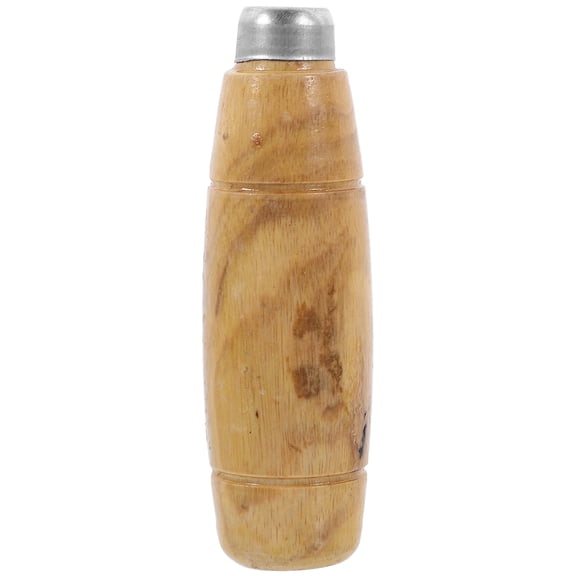 CRAFTHROU Light Brown Solid Wood Kitchen Cutter Handle Replacement Grip with Non Skid Ergonomic Design