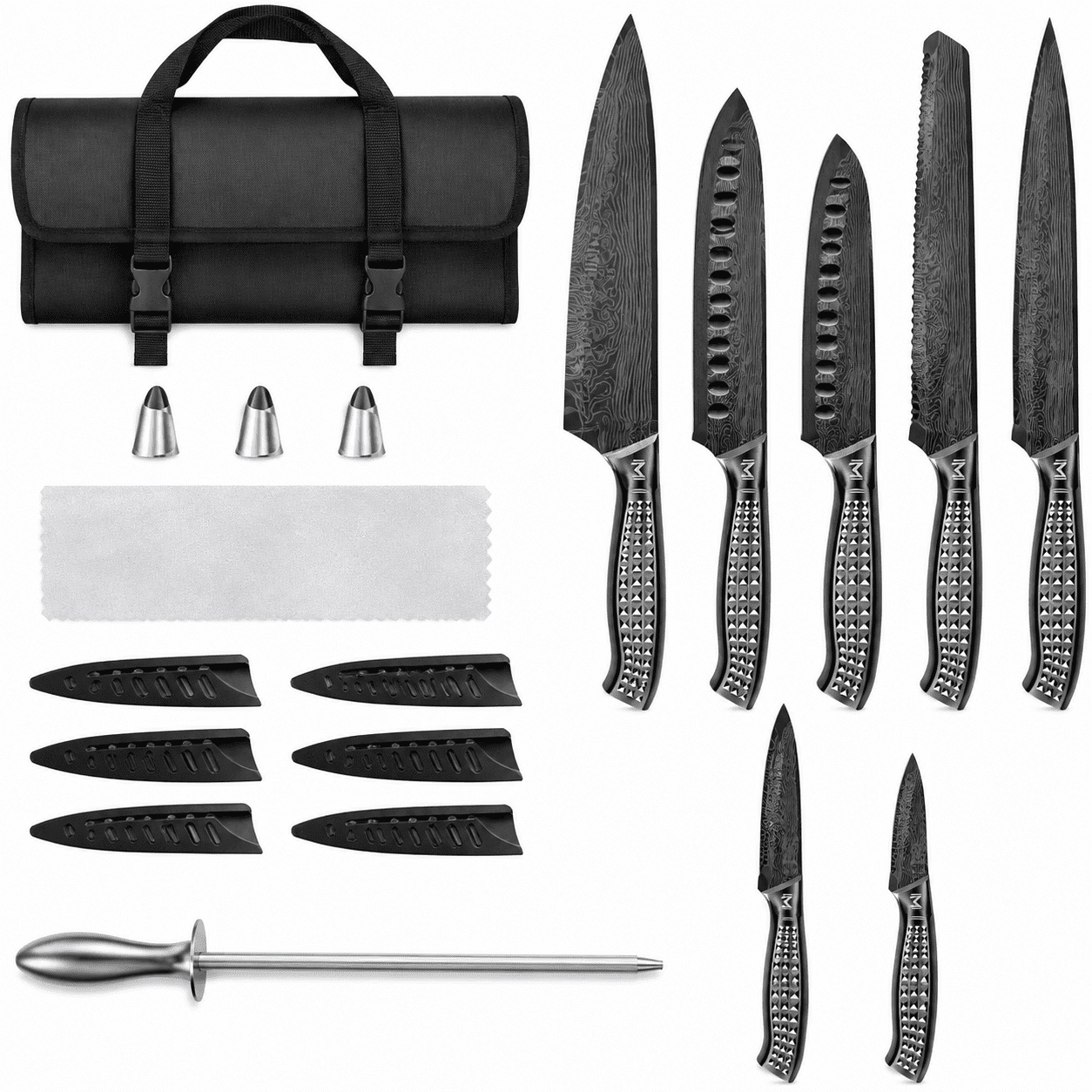 Kitchenware Set Knife Kitchen Knife Set, 12Pcs Japanese Stainless Steel Knife Sets for ...
