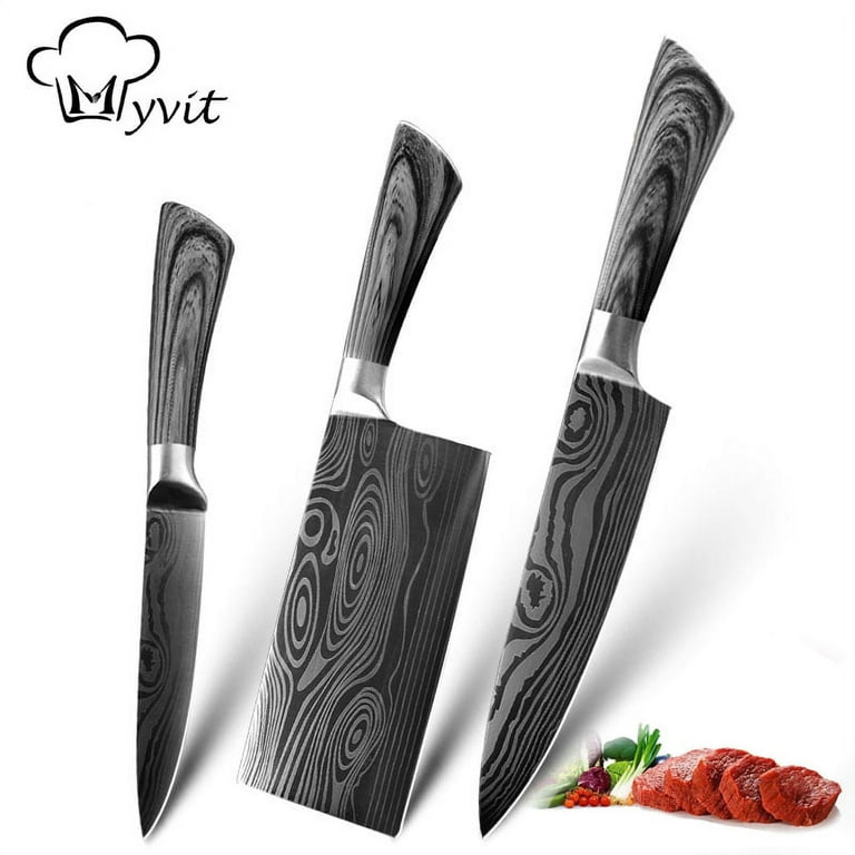 Cook's Essentials Japanese Steel Carving Knife and Fork Set 