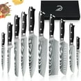 thumbnail image 1 of Kitchen Knife Set,DFITO 10-PCS Chef Knife Set,High Carbon Stainless Steel Forged Blade with Ergonomic Handle, Cutlery Set Gift, 1 of 7