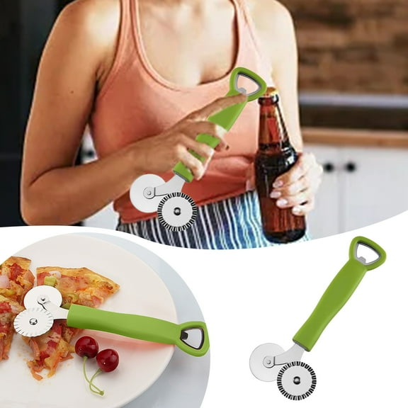 Kitchen Knife Set,Kitchen Stainless Steel Pizza Wheel Baking Tools Pizza Supplies Intermediary Pie Baking Roller