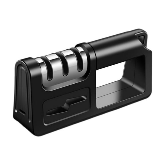 Kitchen Knife Sharpener | Handheld Ceramic Sharpening Stone | Non-Slip Base & Wall Mount | 1-Pack