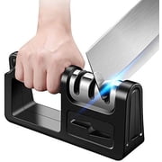 Kitchen Knife Sharpener and Scissor 4-In-1 Knife with Diamond, Ceramic, Tungsten for Knife