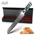 thumbnail image 1 of Kitchen Knives Stainless Steel Japanese Chef Knife Damascus Cleaver Santoku Steak Utility Paring Knifes with Unique Shell Handle with Giftbox, 1 of 8