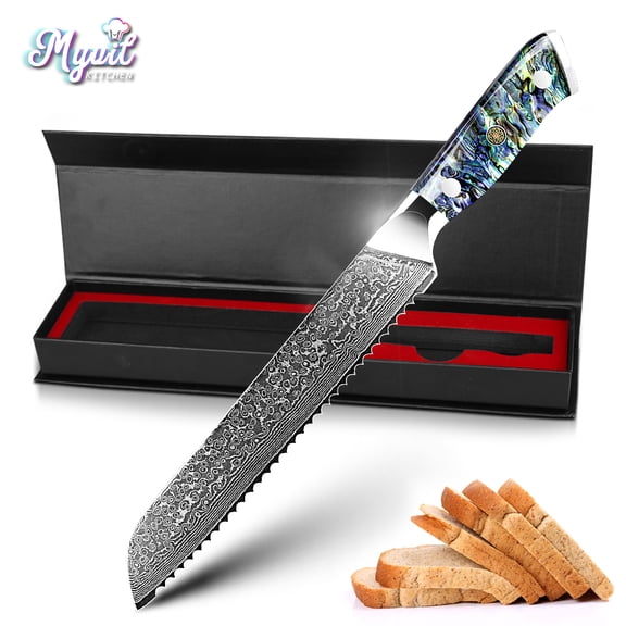 Kitchen Knives Stainless Steel Japanese Chef Knife Damascus Cleaver Santoku Steak Utility Paring Knifes with Unique Shell Handle with Giftbox