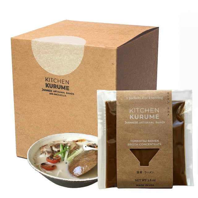 Kitchen Kurume, Japanese Tonkotsu Ramen Broth Concentrate 10 Packets