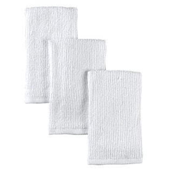Kitchen Linens Type: Bar Mops, Color: White, Size: Ribbed 15"X18" 19 oz 60 PK