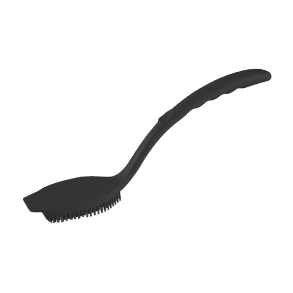 Kitchen Long Handle Cleaning Brush,Pot Washing Brush with Non-Slip Grip Long Handle Hanging Hook for Easy Storage,Heavy Duty Household Scrub Brush for Pots Sinks Cookware and Narrow Gaps-Black