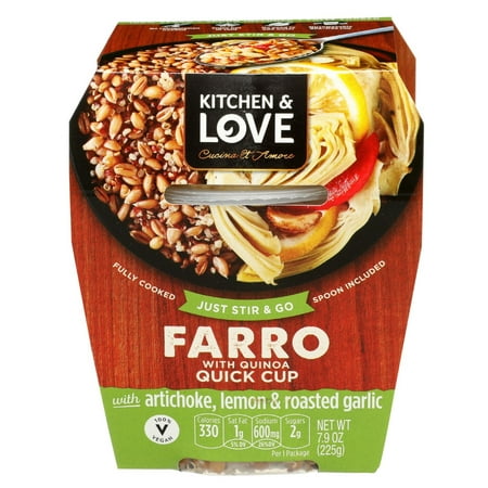 Kitchen & Love - Farro Quick Meal Artichoke Lemon & Roasted Garlic- 7.9oz