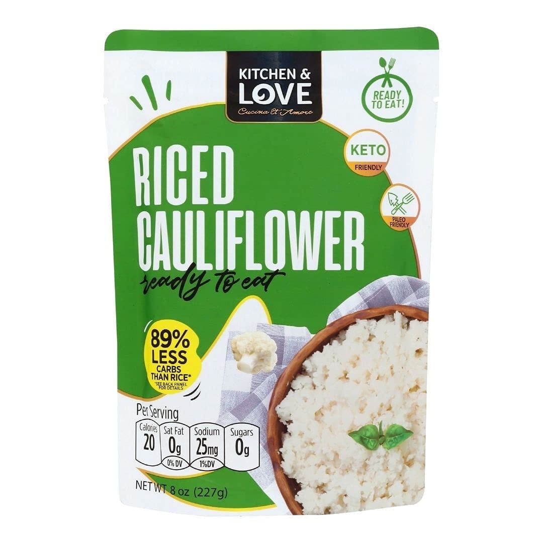 Kitchen & Love Pre-Cooked Cauliflower Rice, 6-Pack, 8 Oz