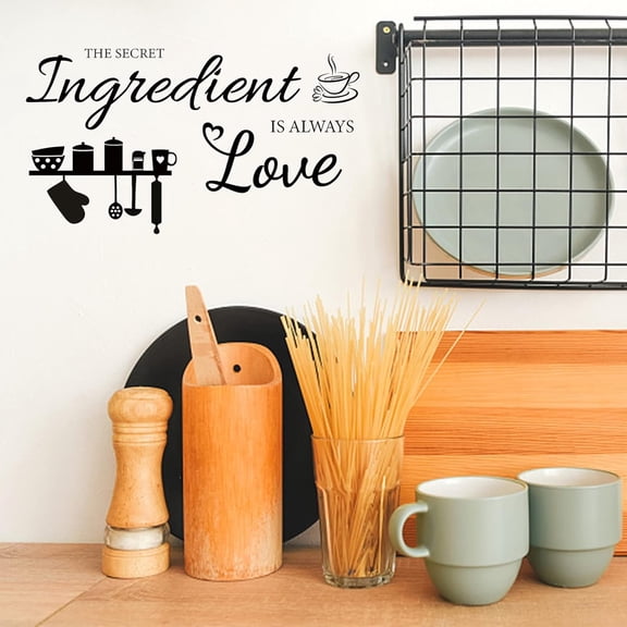 Kitchen Love Quotes Wall Stickers Removable Vinyl Wall Decals Art Letters Wall Sticker