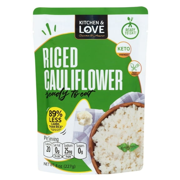 Kitchen & Love, Riced Cauliflower - 8oz