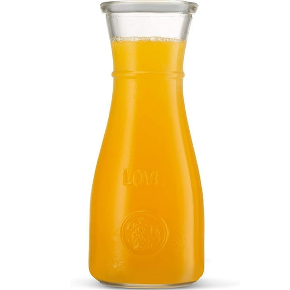 Kitchen Lux Carafe Glass Pitchers for Drinks Wine Decanter 500ml 1Pc