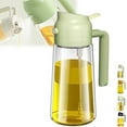 thumbnail image 1 of Kitchen Maiden 2 In 1 Oil Dispenser, Two In One Oil Dispenser, 2 In 1 Oil Dispenser And Oil Sprayer, 16oz/470ml Glass Oil Bottle With Nozzle, For Air Fryers, Salads, Baking, Grilling (Green), 1 of 6