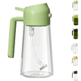 thumbnail image 1 of SIBEBED 2 in 1 Olive  Oil Sprayer for Cooking, 16oz  Oil Spray Bottle, Oil Dispenser for Air Fryer, Salad, Frying, BBQ (Green), 1 of 7