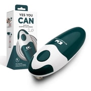 Kitchen Mama Auto 2.0 Electric Can Opener Safe, Smooth Edge, Battery Operated Dark Green
