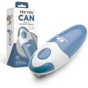 Kitchen Mama Auto 2.0 Electric Can Opener Safe, Smooth Edge, Battery Operated Morandi Blue