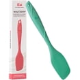 thumbnail image 1 of Kitchen Mama WaltzGrip Platinum Silicone Scraping Spatula: Non Stick for Frying Pan (Teal), 1 of 8