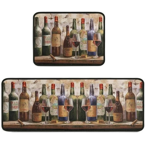 Kitchen Mat (17"x47.2"+17"x23.6")