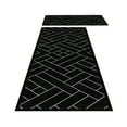 thumbnail image 1 of Kitchen Mat 2Pcs Kitchen Rugs Cushioned Mats for Floor Non Slip Standing Desk Mat Waterproof Rug Set Washable for Kitche Floor Office B 50*80cm+50*160cm, 1 of 7