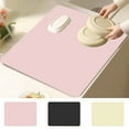 thumbnail image 1 of Kitchen Mat under $5! CQCYD Absorbent Diatomaceous Earth Drying Pad Non Slip Sink Mat for Countertop Refrigerator Drawer Liner Heat Resistant Easy Clean, 1 of 9