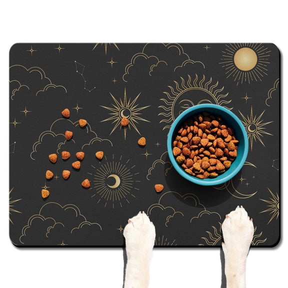 Kitchen Mat Artistic patterns Bohemian Rustic Vintage Nordic Style Non-Slip Absorbent Waterproof Quick Dry