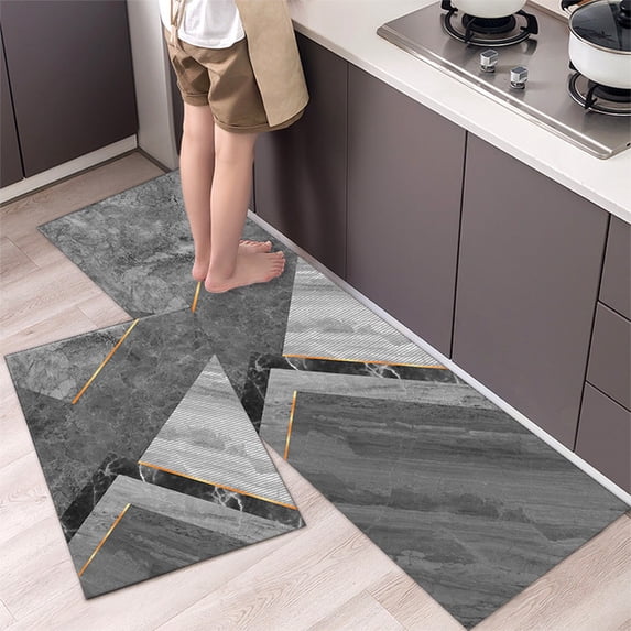 Kitchen Mat Bathroom Carpet Floor Mat Washable Anti Slip Entrance DoorMat Bedroom Living Room Long Bedside Area Hallway Soft Rug