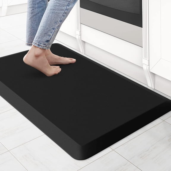 Kitchen Mat Cushioned Anti Fatigue Kitchen Rug 0.8inch Non Slip Standing Mat Comfort Floor Mats for Sink Office (17.3"x60",Grey)