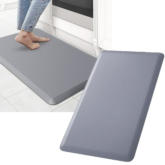 Kitchen Mat Cushioned Anti Rug Non Slip Kitchen Standing Desk Mat Comfort Floor Mats For Kitchen House Cloth, Grey One Size