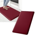 thumbnail image 1 of Kitchen Mat Cushioned Anti Rug Non Slip Kitchen Standing Desk Mat Comfort Floor Mats For Kitchen House Cloth, Red One Size, 1 of 7