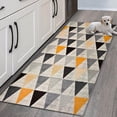 thumbnail image 1 of Kitchen Mat Floor Carpet Anti Slip Flannel Kitchen Rug Doormat Long Hallway Runner Rug Anti Oil Pu Leather Mat Home Decor, 1 of 6