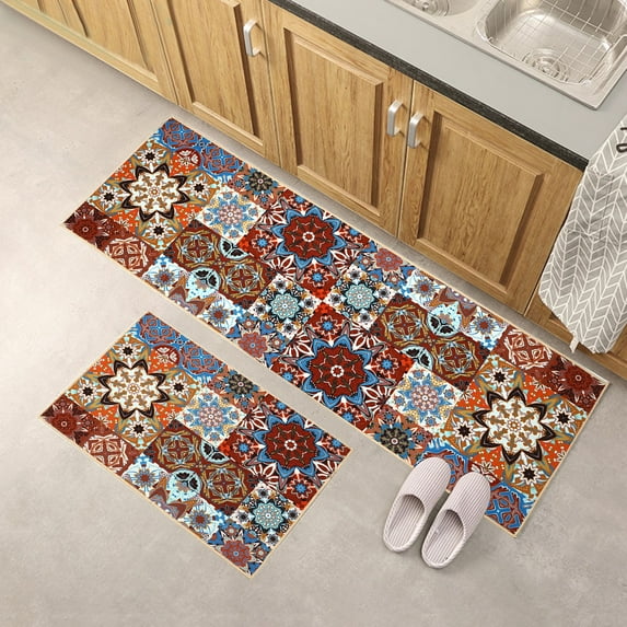 Kitchen Mat Non Slip Vintage Door Mats Doormats Indoor Outdoor Washable Entrance Rug Home Garden Floor Mat