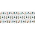 thumbnail image 1 of Kitchen Mat Rug 1 PCS Birds on The Wire Teal Grey Orange Runner Rug Anti-Fatigue Comfort Memory Foam Standing Mat Non-Slip Floor Door Mat for Bathroom Bedroom 18x47in, 1 of 6