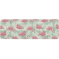 thumbnail image 1 of Kitchen Mat Rug 1 PCS Flamingos Tropical Plants Runner Rug Anti-Fatigue Comfort Memory Foam Standing Mat Non-Slip Floor Door Mat for Bathroom Bedroom 16x47in, 1 of 6