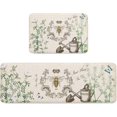 thumbnail image 1 of Kitchen Mat Rug Set of 2 Sweet Honey Bees Runner Rug Anti-Fatigue Comfort Memory Foam Standing Mat Non-Slip Floor Door Mat for Bathroom Bedroom 18x30in+18x48in, 1 of 6