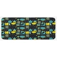 thumbnail image 1 of Kitchen Mat, Science Themed Biology Chemistry and Physics Protons Neutrons, Plush Decorative Kitchen Mat with Non Slip Backing, 47" X 19", Turquoise Yellow Black, by Ambesonne, 1 of 1